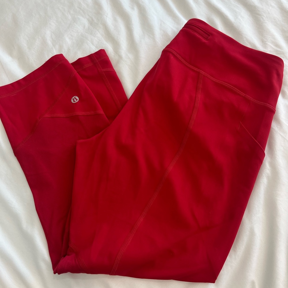 Lululemon Athletica Red Leggings